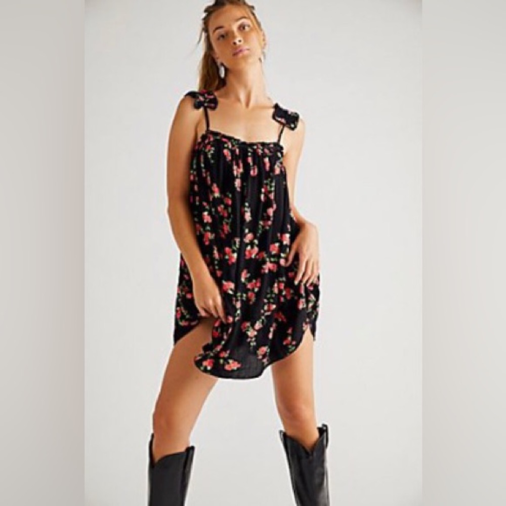 Free People Ruffle Micro Tunic